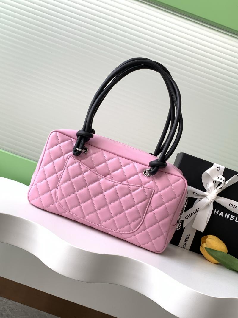 Chanel Cambon Ligne Shoulder Bag Pink AS6319
