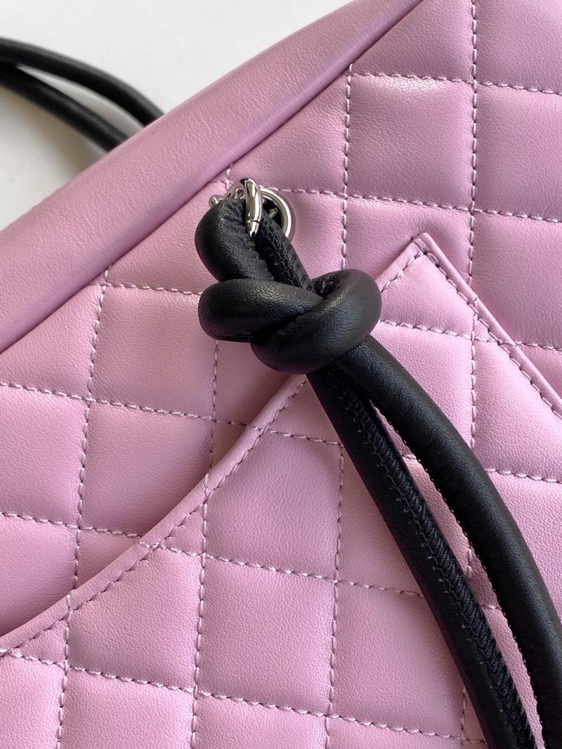 Chanel Cambon Ligne Shoulder Bag Pink AS6319