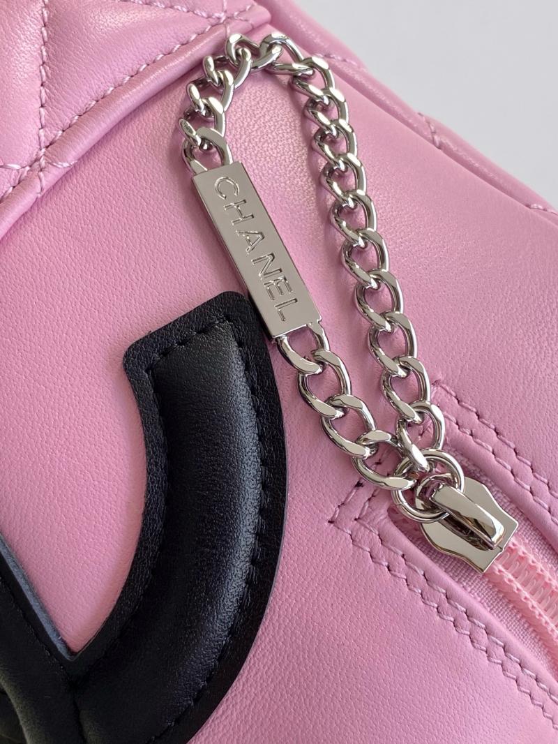 Chanel Cambon Ligne Shoulder Bag Pink AS6319