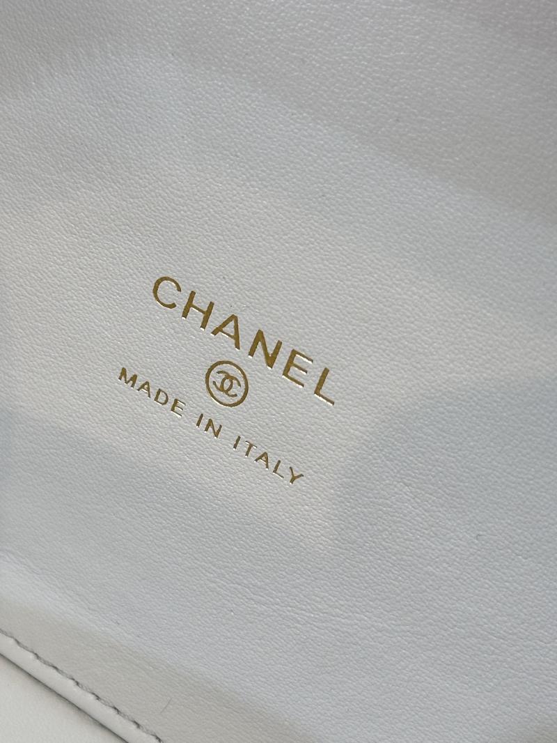 Chanel Grained Calfskin Top Handle Bag Grey AS4438