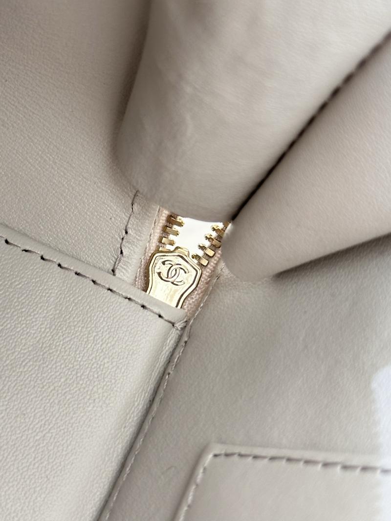 Chanel Grained Calfskin Top Handle Bag Grey AS4438