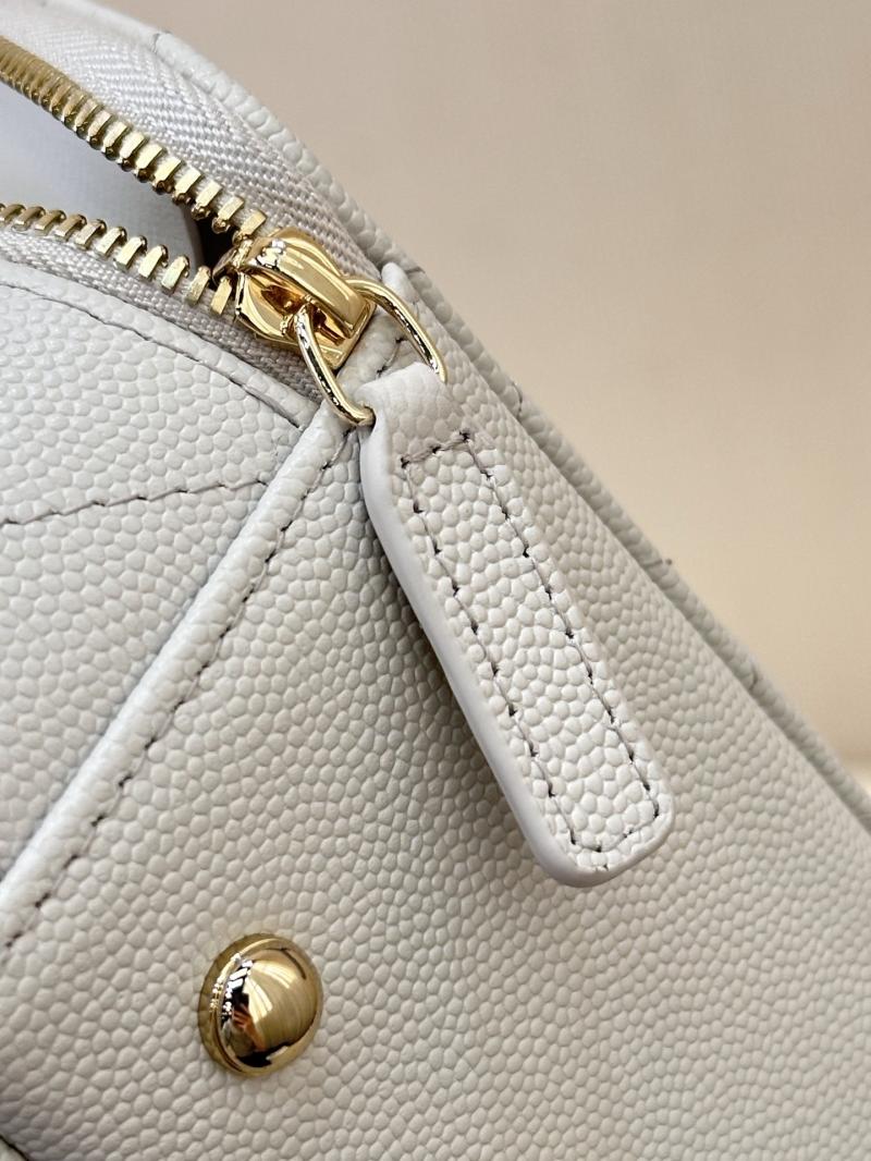 Chanel Grained Calfskin Top Handle Bag Grey AS4438