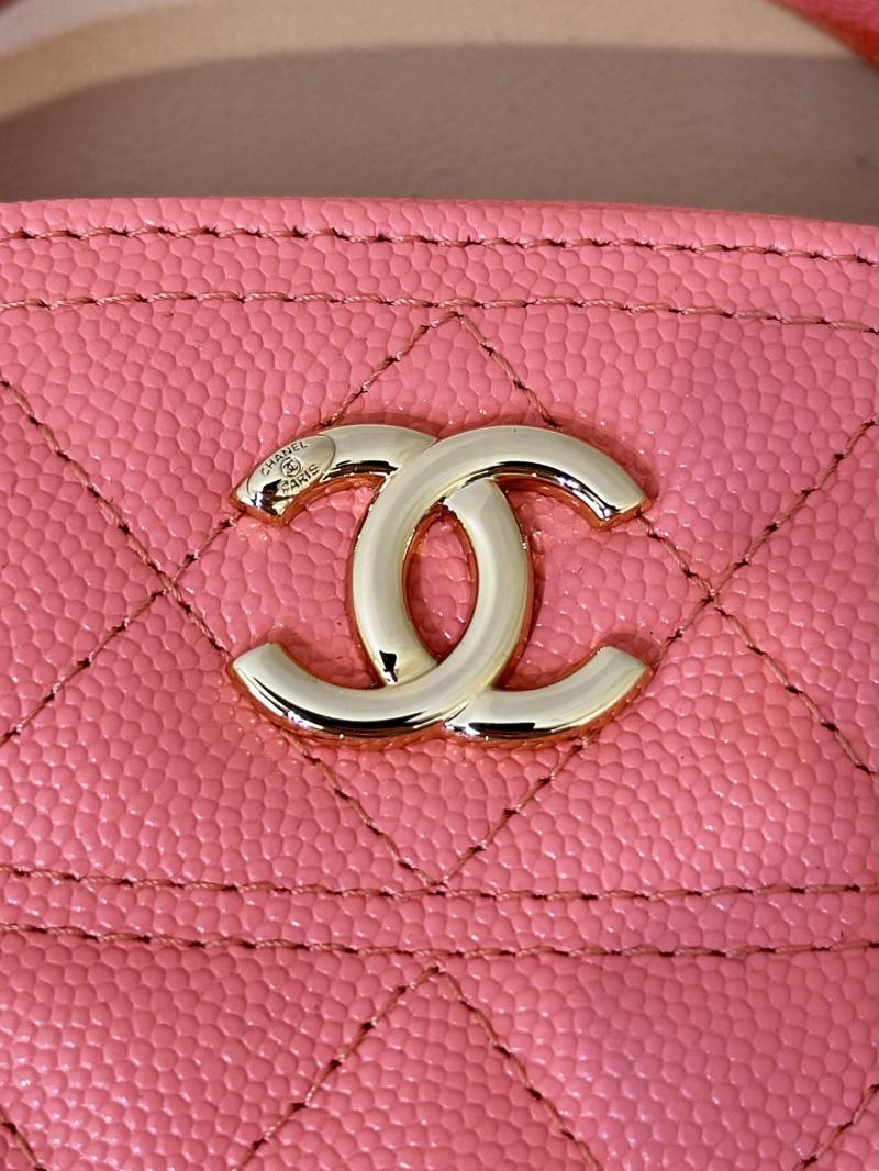 Chanel Grained Calfskin Top Handle Bag Pink AS4438