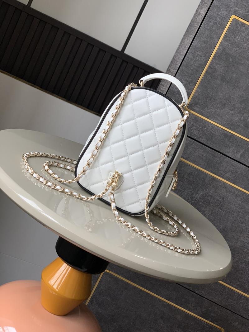 Chanel Lambskin Mini Backpack White AP3753