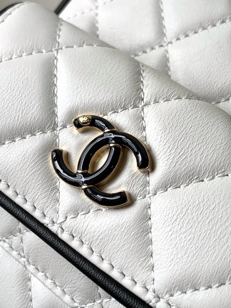 Chanel Lambskin Mini Backpack White AP3753