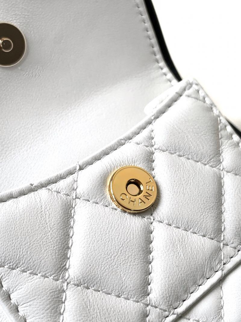 Chanel Lambskin Mini Backpack White AP3753
