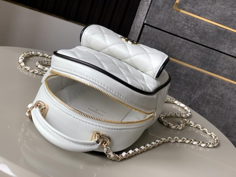 Chanel Lambskin Mini Backpack White AP3753