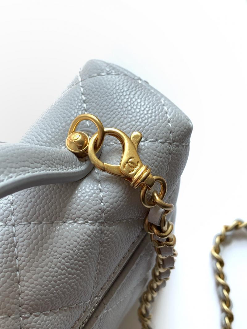 Chanel Vanity Top Handle Bag Light Blue AS2503