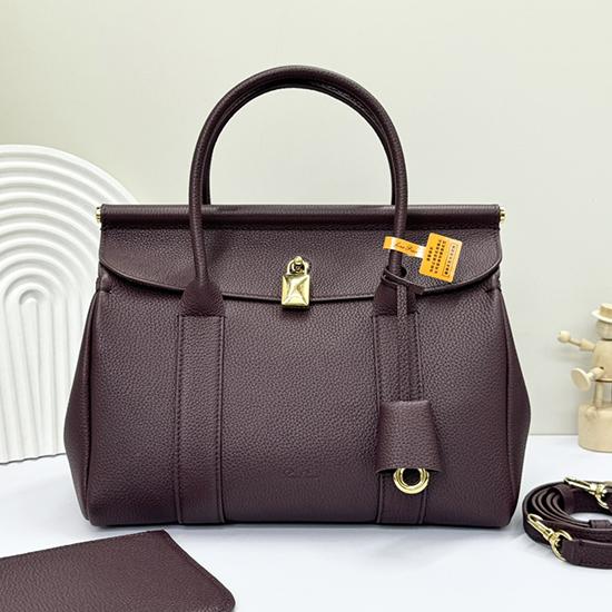 Loro Piana Loom bag L25 Burgundy FAO2680