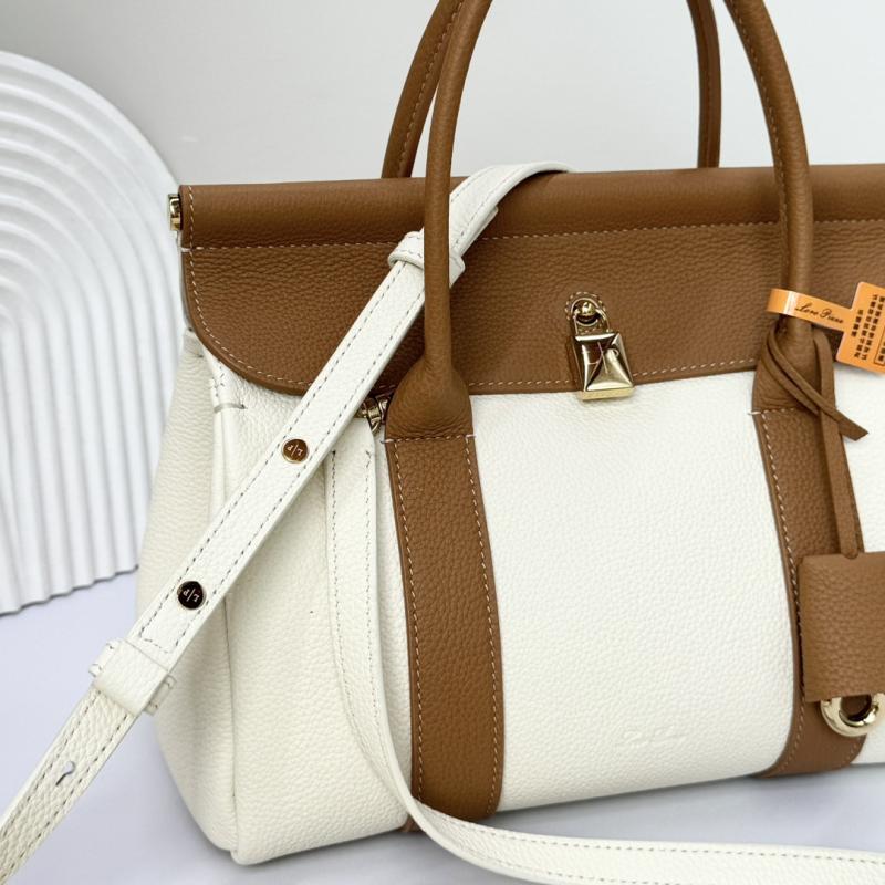 Loro Piana Loom bag L25 Canvas Tan FAO2680