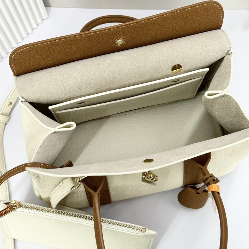 Loro Piana Loom bag L25 Canvas Tan FAO2680