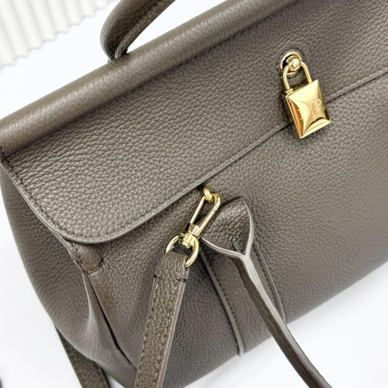 Loro Piana Loom bag L25 Dark Green FAO2680