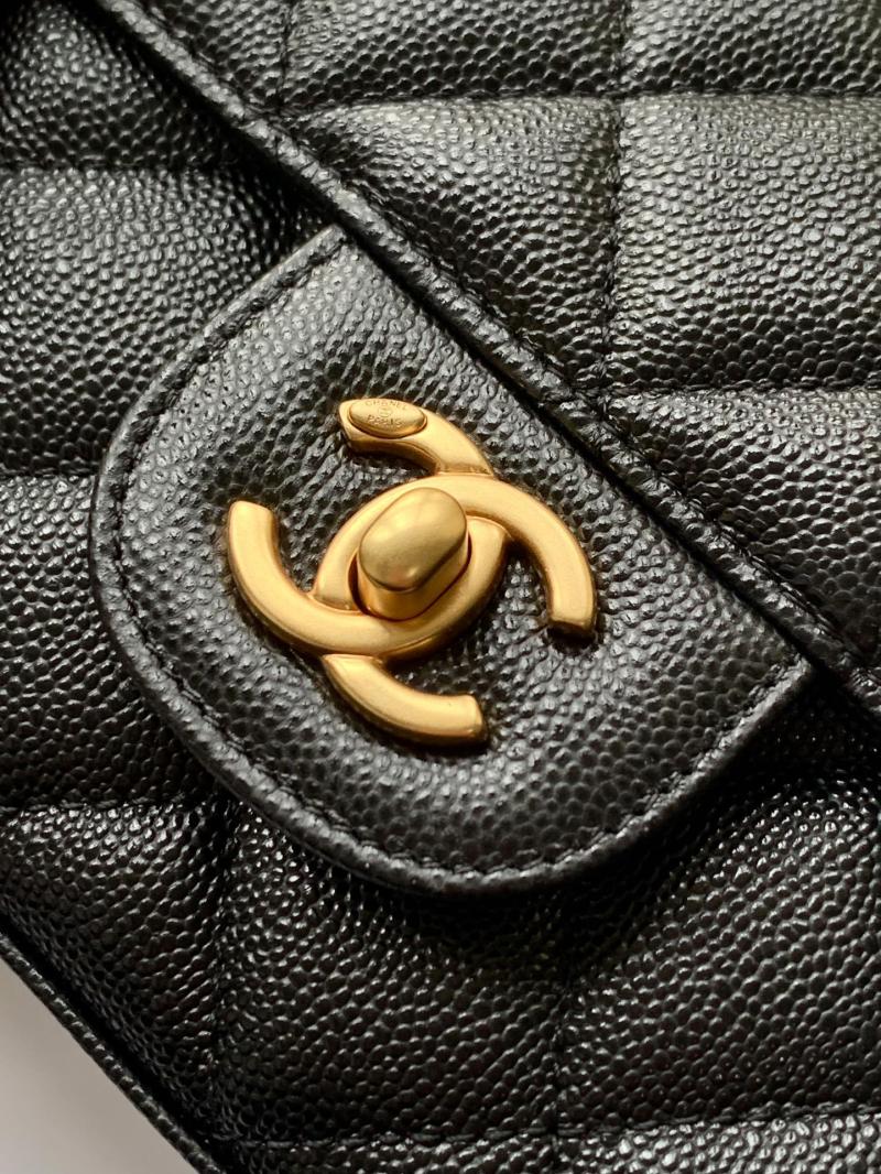 Mini Chanel Leather Flap Bag Black AS5329