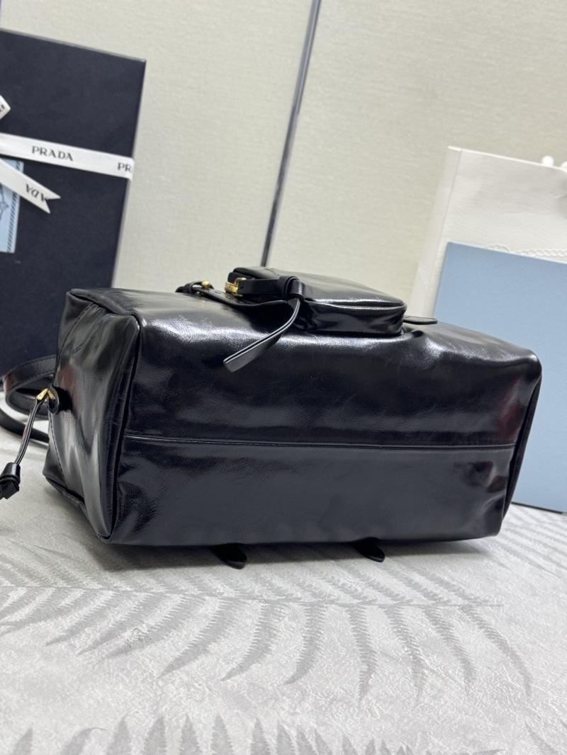 Prada Dangle medium leather top-handle bag Black 1BB138
