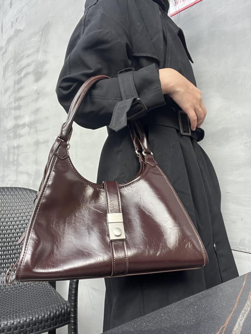 Prada Large leather tote bag Dark Brown 1BG570