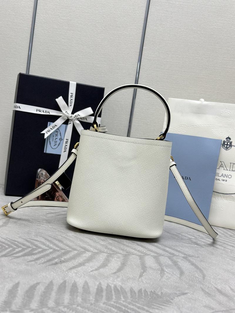 Prada Panier Saffiano leather mini-bag White 1BA217
