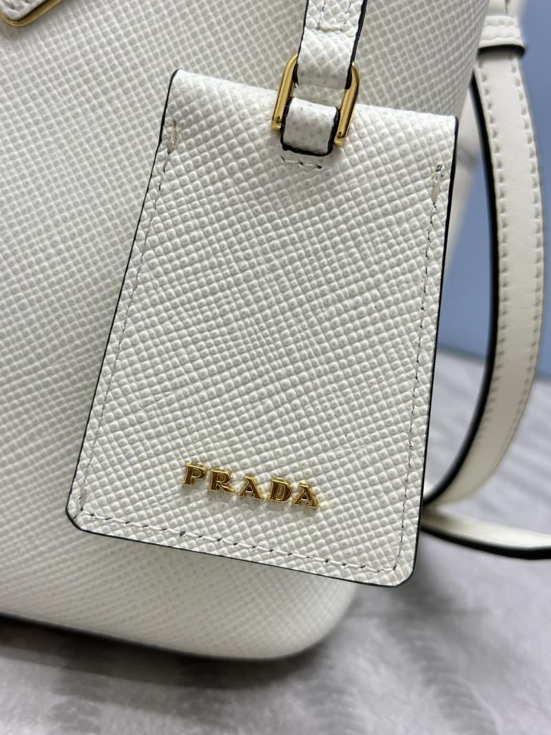 Prada Panier Saffiano leather mini-bag White 1BA217