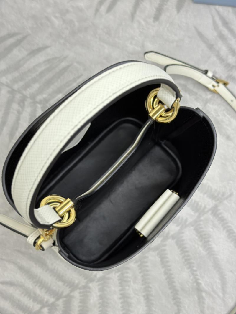 Prada Panier Saffiano leather mini-bag White 1BA217