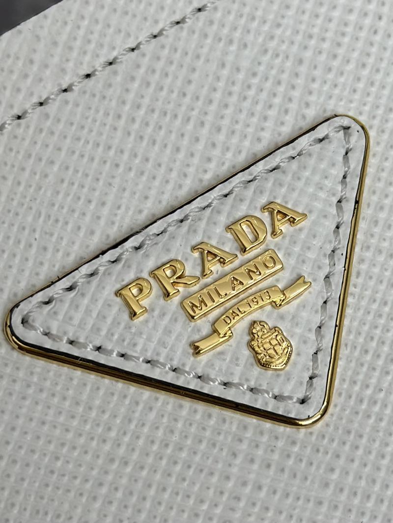 Prada Panier Saffiano leather mini-bag White 1BA217