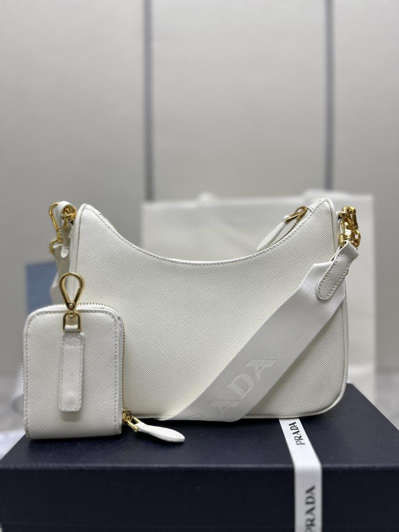 Prada Re-Edition 2005 Saffiano leather bag White 1BH204