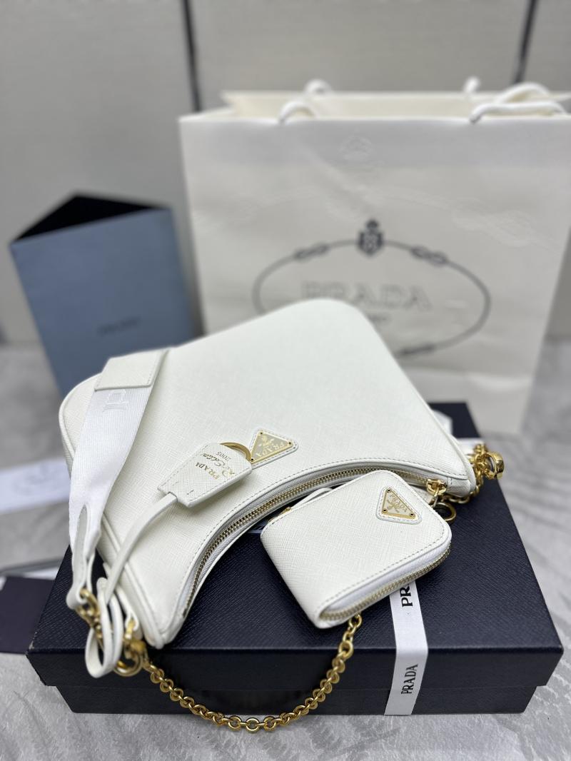 Prada Re-Edition 2005 Saffiano leather bag White 1BH204