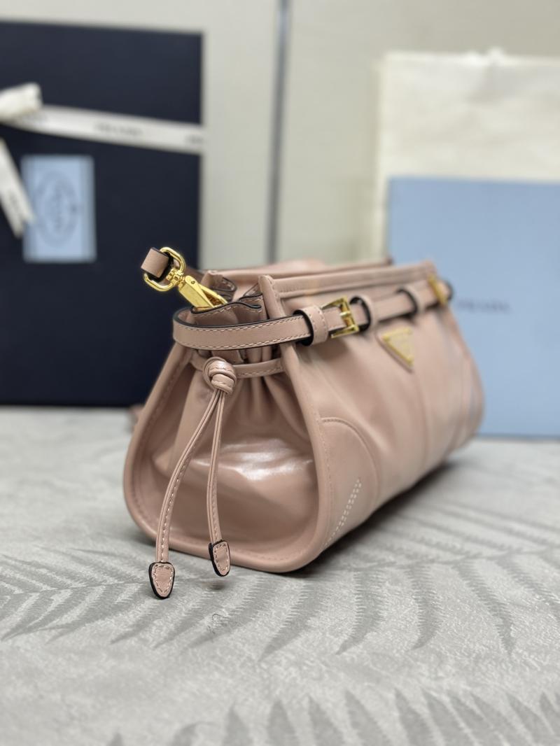 Prada Small leather shoulder bag Pink 1BH215