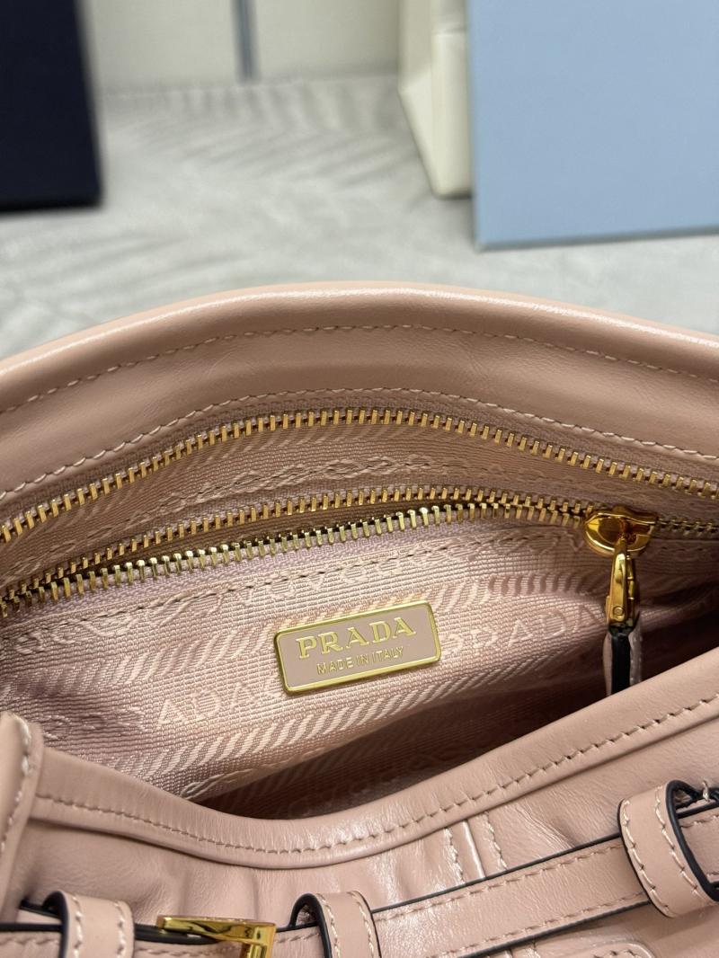 Prada Small leather shoulder bag Pink 1BH215