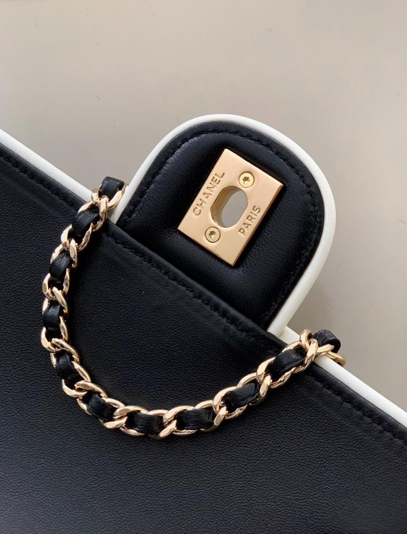Small Chanel Lambskin Flap Bag Black AS5149