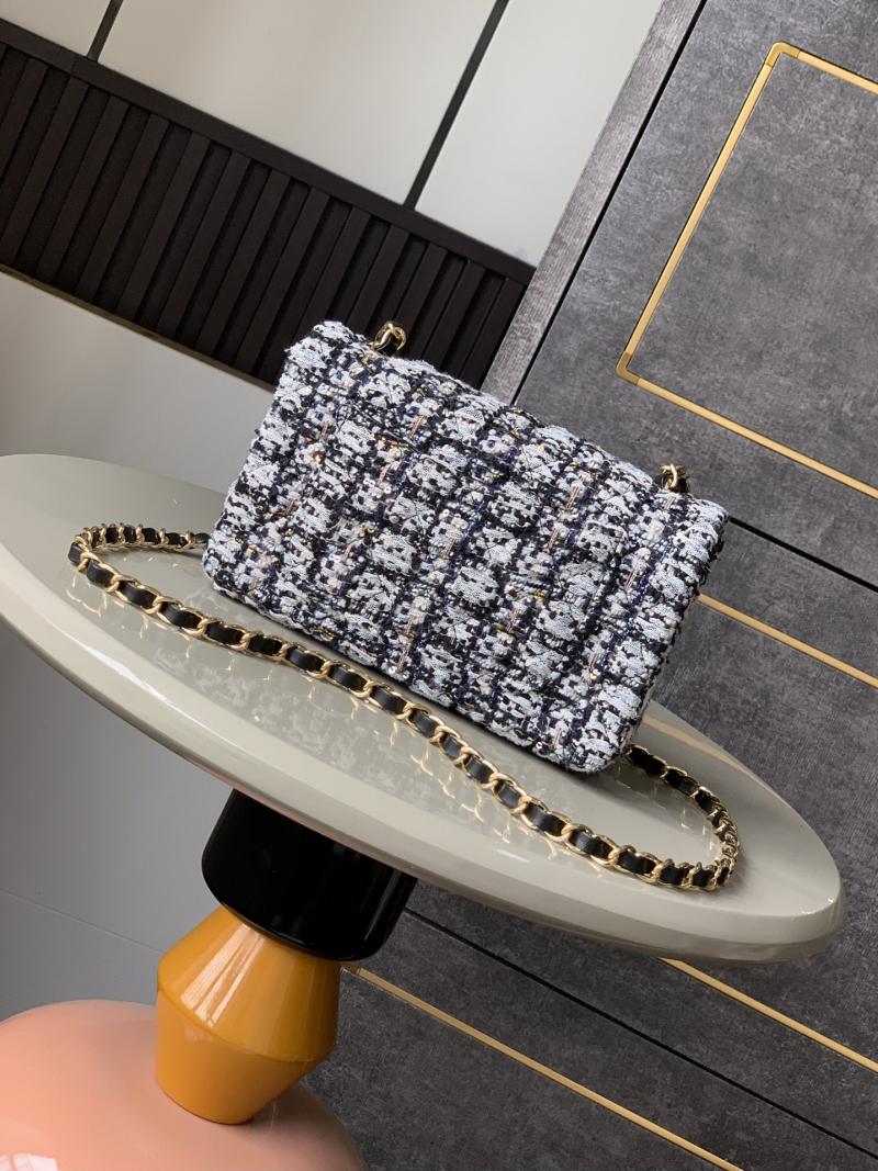 Small Chanel Tweed Flap Bag A01116