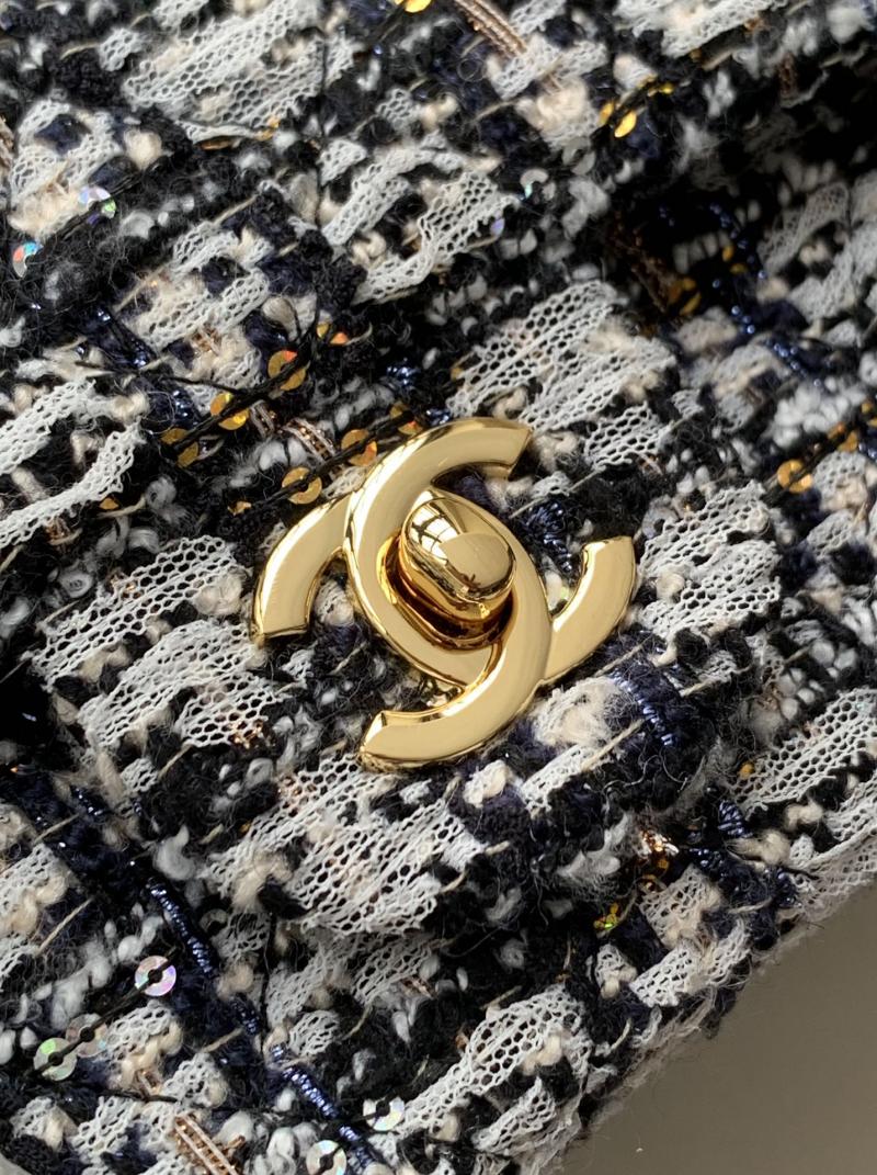 Small Chanel Tweed Flap Bag A01116