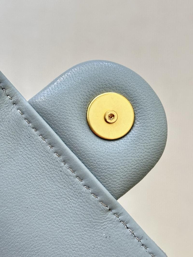 Chanel Suede 25 Medium Handbag Grey AS5311