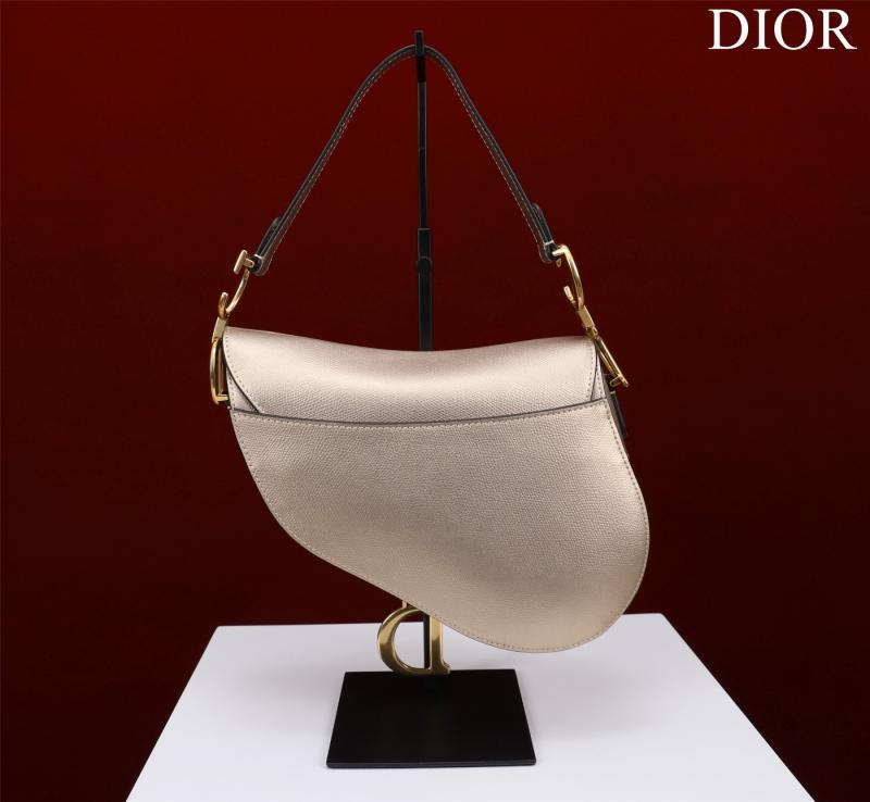 Dior Saddle Bag With Strap Gold M0455