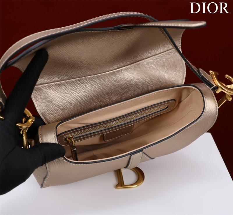 Dior Saddle Bag With Strap Gold M0455