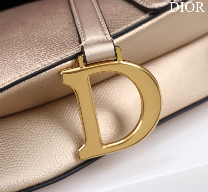 Dior Saddle Bag With Strap Gold M0455