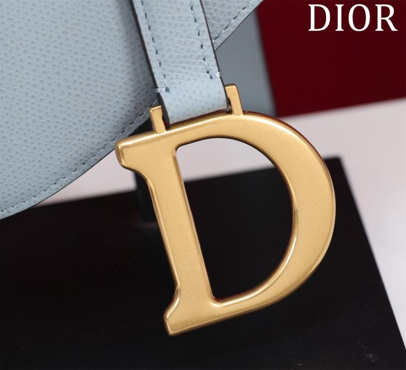 Dior Saddle Bag With Strap Light Blue M0455