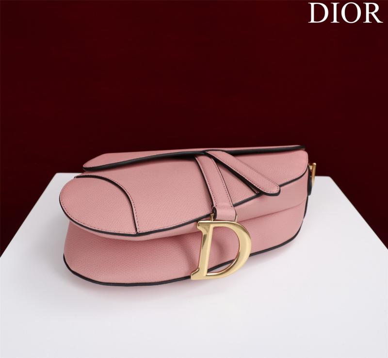 Dior Saddle Bag With Strap Pink M0455