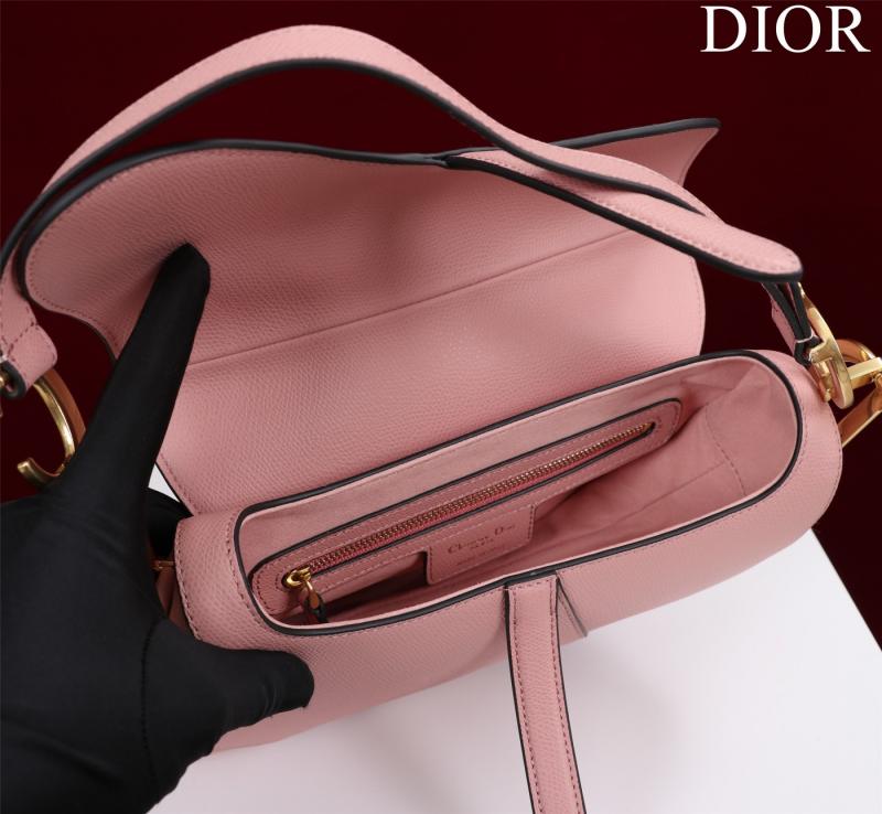 Dior Saddle Bag With Strap Pink M0455