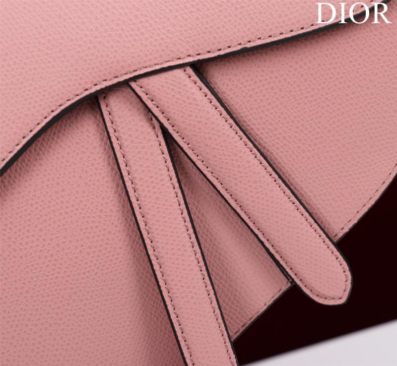 Dior Saddle Bag With Strap Pink M0455