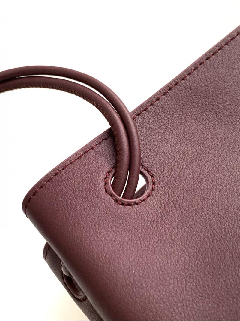 Loewe Pebble Pouch Dark Burgundy LE9092