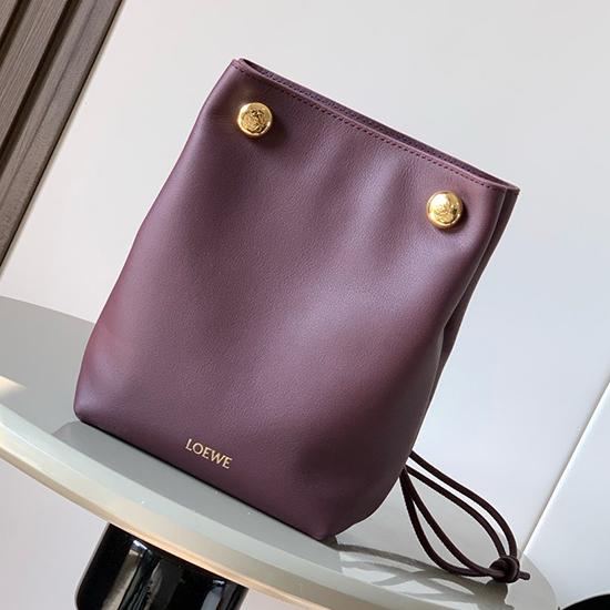 Loewe Pebble Pouch Dark Burgundy LE9092