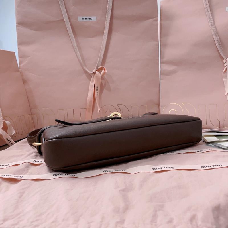 Miu Miu Aventure nappa leather bag Briarwood 5BC182