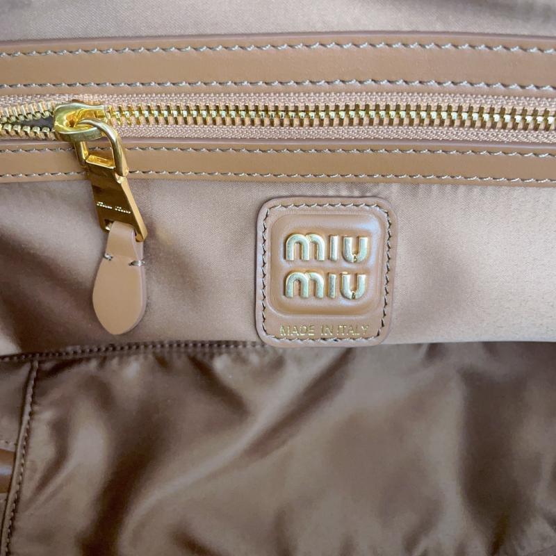 Miu Miu Medium Beau leather Bag Cognac 5BB172