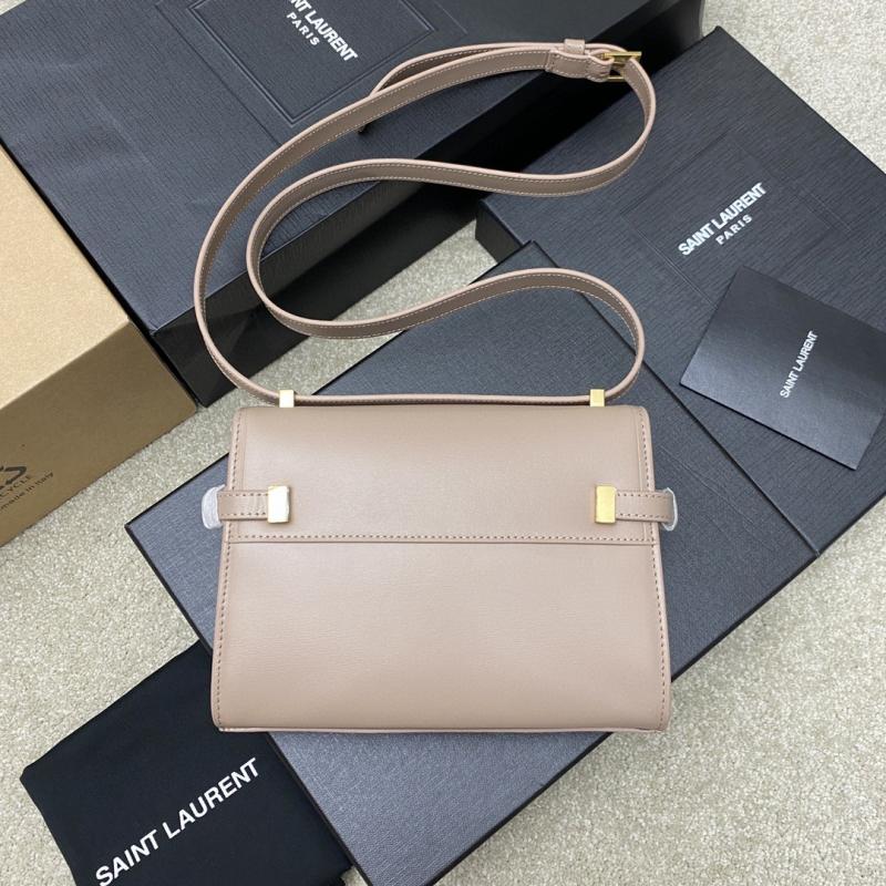 Saint Laurent Manhattan Mini Crossbody Bag Nude 727766
