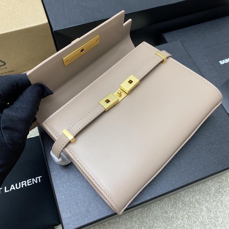 Saint Laurent Manhattan Mini Crossbody Bag Nude 727766