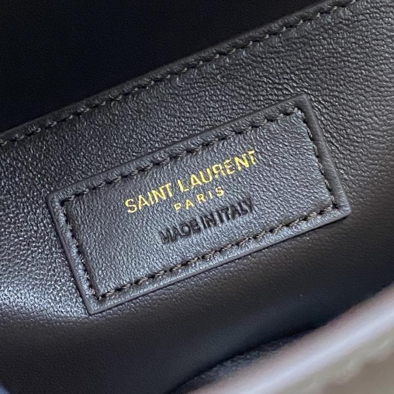 Saint Laurent Manhattan Small Shoulder Bag Burgundy 675626