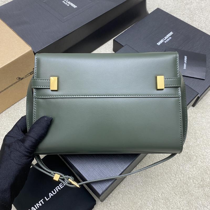 Saint Laurent Manhattan Small Shoulder Bag Green 675626