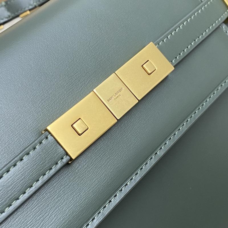 Saint Laurent Manhattan Small Shoulder Bag Green 675626