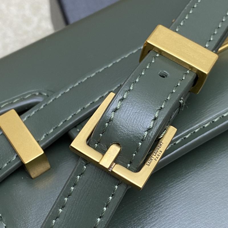Saint Laurent Manhattan Small Shoulder Bag Green 675626
