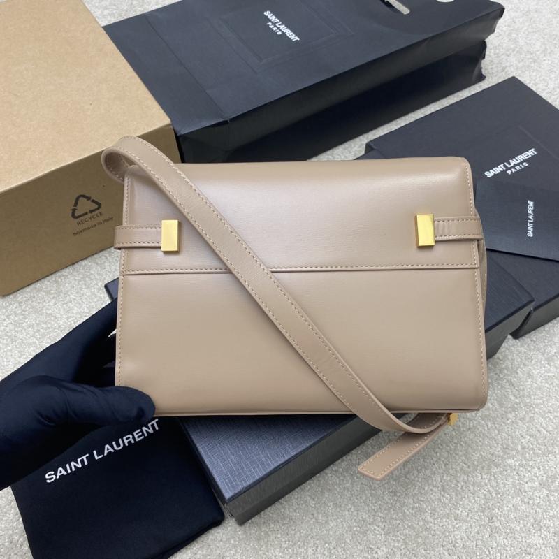 Saint Laurent Manhattan Small Shoulder Bag Latte 675626