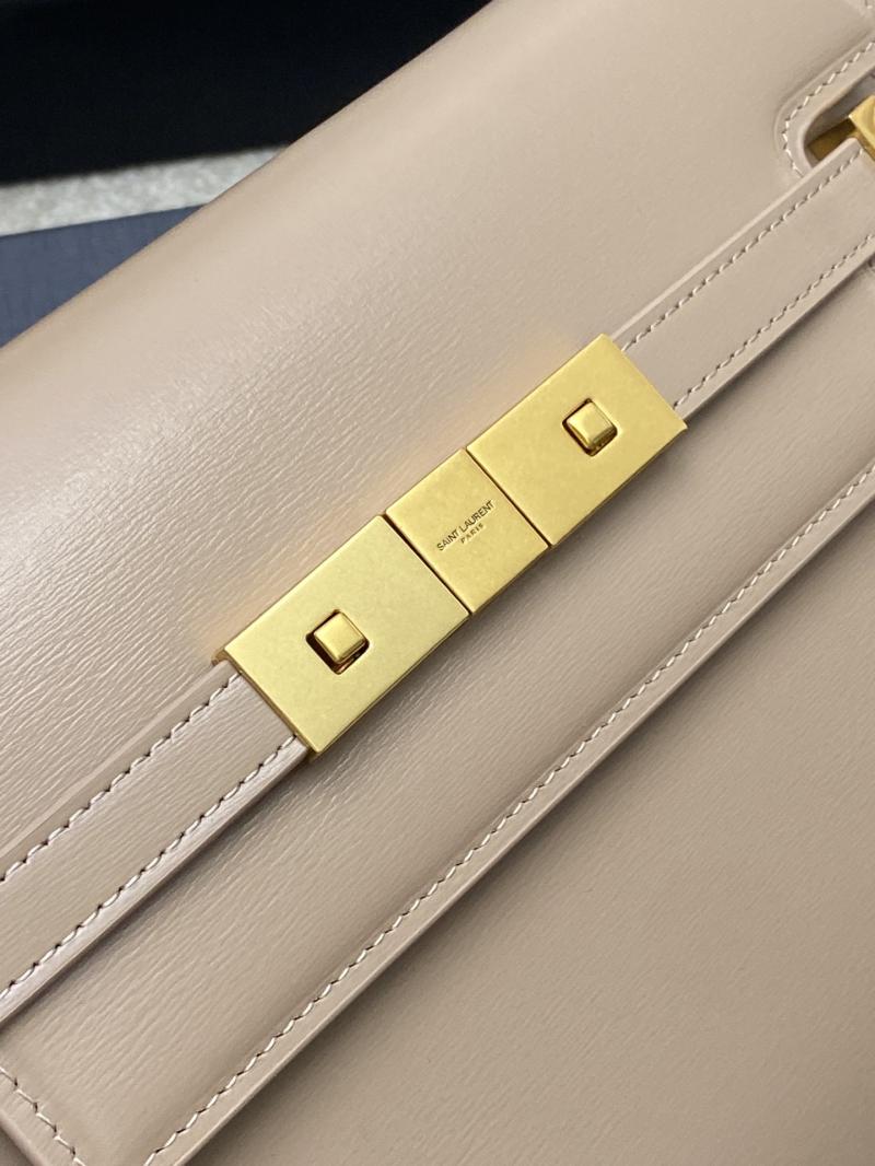 Saint Laurent Manhattan Small Shoulder Bag Latte 675626